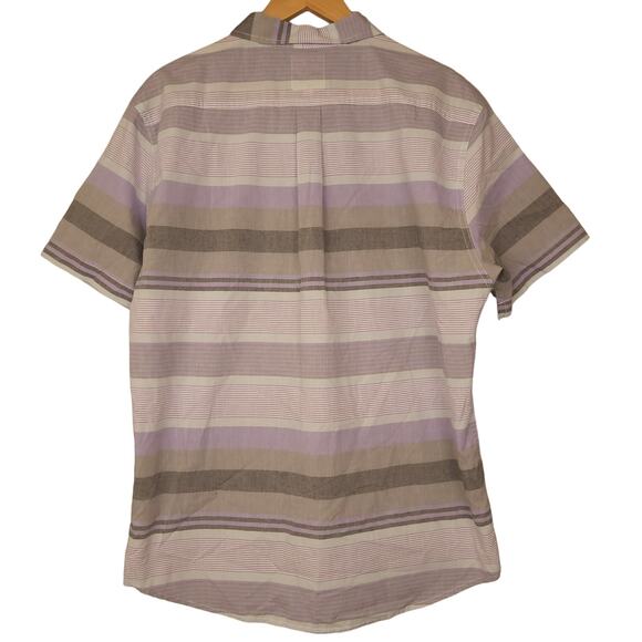 Levi's Men's Button-Up Shirt XL Short Sleeve Striped Casual Purple NWT - Picture 5 of 7